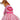 East Side Collection Chiffon Heart Set for Pets, Small/Medium, Pink