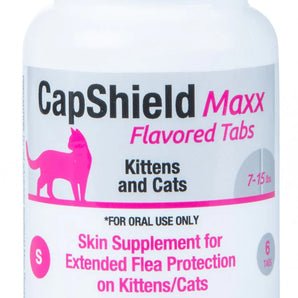 CapShield Maxx Flavored Tabs Flea Supplement Cats and Kittens 7-15lb 6 Count