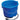 API Heated Flat Back Bucket 10 Quart Blue No-Freeze Water Pail Anti-Chew Cord