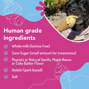 Puppy Cake Puppy Scoops Dog Birthday Cake Flavor Ice Cream Cup Dog Treats 2.32 oz.