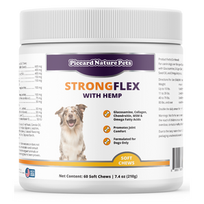 PiccardNaturePets StrongFlex with Hemp Joint Support for Dogs 60 Soft Chews