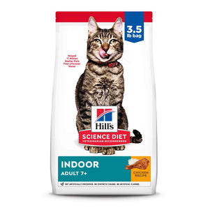 Hills Chicken Kitten Cat Hill's Science Diet Senior 7+ Indoor Recipe Dry Food (3.5lb)