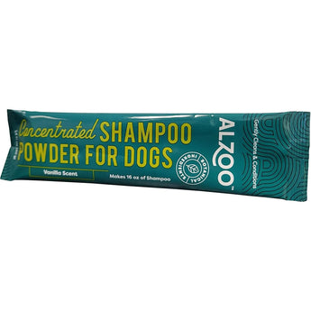Alzoo Sustainable Concentrated Powder Shampoo and Bottle Alzoo