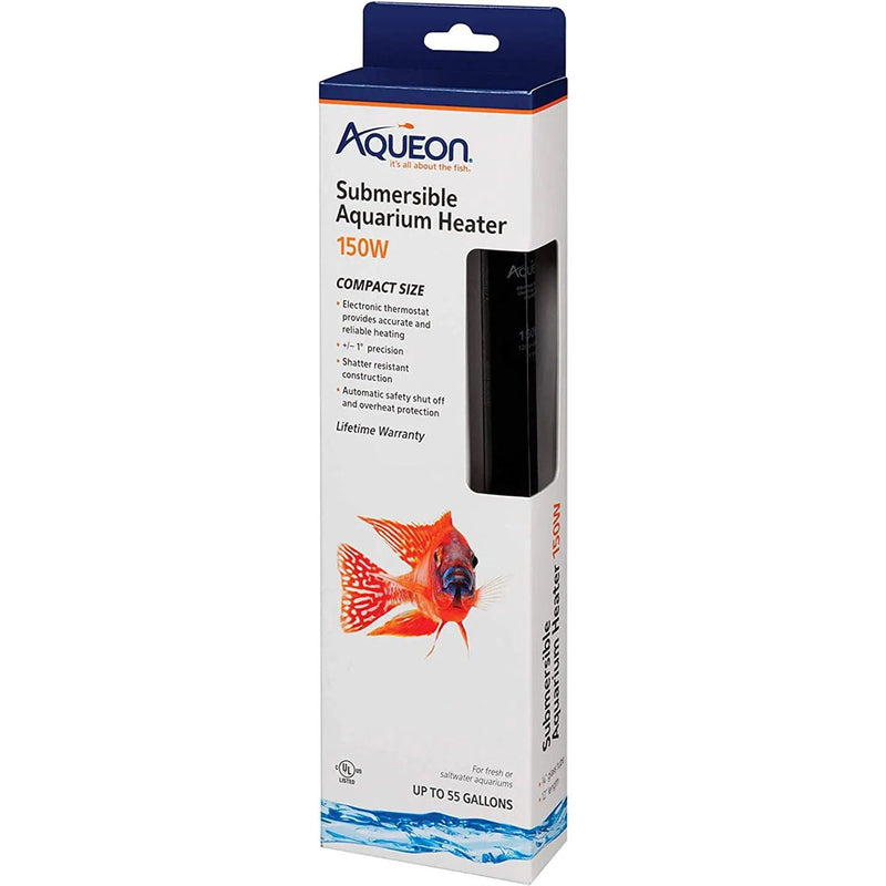 Aqueon Submersible Aquarium Fish Tank Heaters, 150 Watts Aqueon