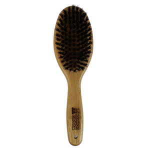 Boar Bamboo Groom Oval Bristle Brush Natural - Large