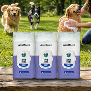 Earthbath Tushy Pet Wipes Rosemary & Chamomile Cruelty-Free 100 Count 3-Pack
