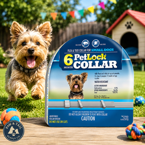 PetLock Flea & Tick Collar for Small Dogs Up to 6 Months 1 Collar