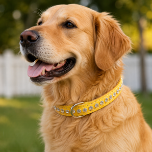 OmniPet Signature Leather Crystal Diamond Rhinestones Dog Collars USA Made