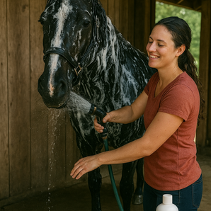 Davis Scruffy Horse Shampoo 32oz High-Concentrate Paddock Mud Dirt Sweat Jojoba