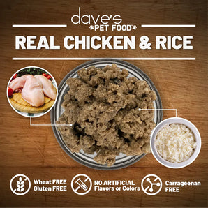 Chicken Dog Dave's Restricted Diet Bland – Rice (13.2oz)