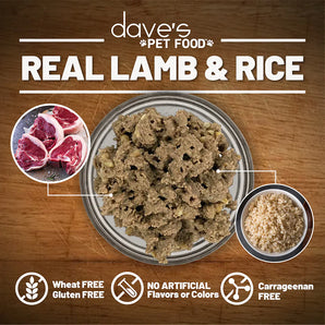 Chicken Dog Dave's Restricted Diet Bland – Lamb & Rice (13.2oz)
