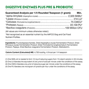 Cat Naturvet Digestive Enzyme Powder Dog & Supplement (8oz)