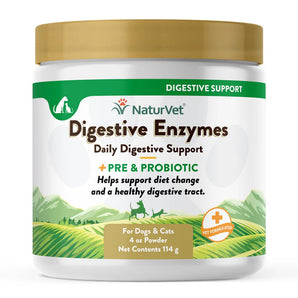 Cat Naturvet Digestive Enzyme Powder Dog & Supplement (8oz)