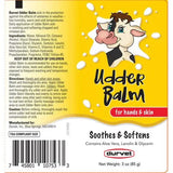 Durvet Udder Balm for Hand & Skin 3oz. Soothe Irritated Skin Durvet