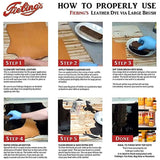 Fiebings Leather Dye Black With Applicator 4 oz. 2-Pack Fiebings