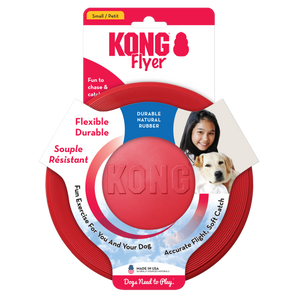 KONG Red Rubber Flyer Dog Toy