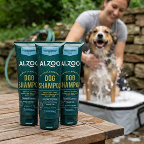 ALZOO Hypoallergenic Dog Shampoo Sensitive Skin Plant-Based 8 oz. 3-Pack