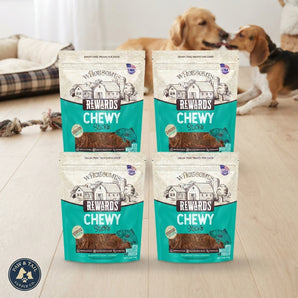 Wholesomes Rewards Whitefish Chewy Sticks Dog Treats Sensitive Stomachs 25 oz. 4-Pack