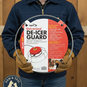 API Galvanized De-Icer Guard Protects Plastic Tanks Livestock Fits API Models