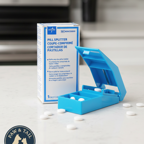 Medline Pill Splitter Cutter Crusher Accurate Dose Divider with Storage