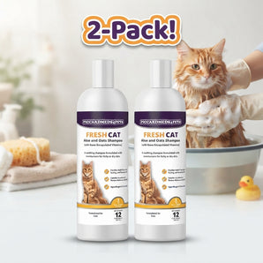 Piccardmeds4pets Fresh Cat Aloe and Oats Shampoo 12 oz. 2-Pack