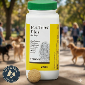 Zoetis Pet-Tabs Plus Vitamin Mineral Supplement for Dogs 60 Count Chewable
