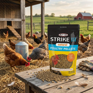 Durvet Strike III Natural Poultry Pellets Support Digestive Health 1lb.