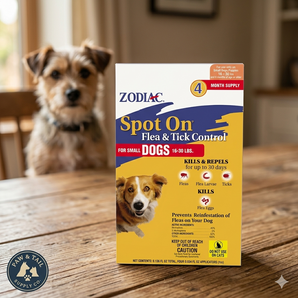 Zodiac Spot On Flea & Tick Control Small Dogs 16-30 lbs 4 Month Supply