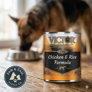 Victor Chicken & Rice Pâté Canned Dog Food Puppies & Active Dogs 13.2 Oz. 12PK