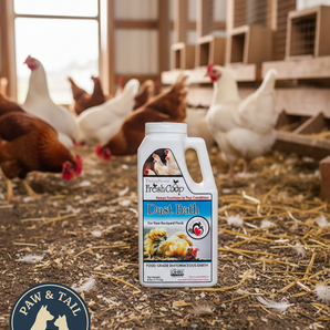 Fresh Coop Dust Bath 6 lb Shaker Absorbent Chicken Bird Bath Backyard Poultry