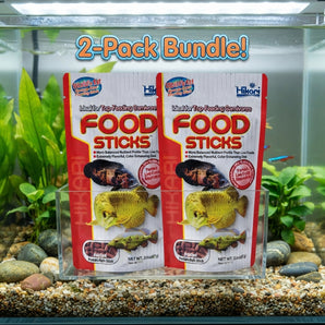 Hikari Food Sticks Floating Fish Food for Top Feeding Carnivores 2.0 oz 2-Pack