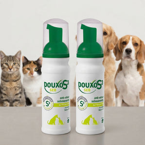 Douxo S3 SEB Mousse for Dogs & Cats Skin Coat Care 5.1 oz. 2-Pack