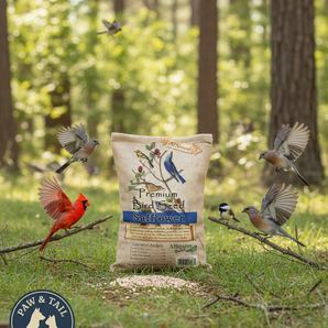 Alligator Safflower Seed Wild Bird Food 10 lb Natural Squirrel-Resistant Blend