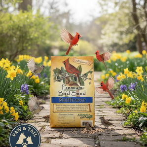 Alligator Safflower Seed Wild Bird Food 5 lb Natural Squirrel-Resistant Blend