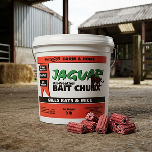 Motomco Jaguar Mouse and Rat All-Weather Bait Chunx Pail 9 lbs.