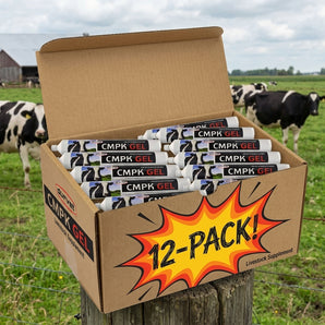 Durvet CMPK Gel for Dairy Cattle Calcium Supplement 300 mL 12-Pack