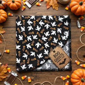 Top Performance Halloween Glow Ghost Pet Bandana Hav-A-Hank Fun Accessory 2-Pack