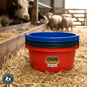 Little Giant All-Purpose Plastic Utility Tub with Hand Grips Livestock 6.5 Gallon