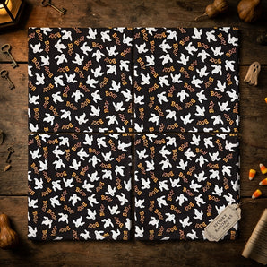 Top Performance Halloween Glow Ghost Pet Bandana Hav-A-Hank Fun Accessory 4-Pack