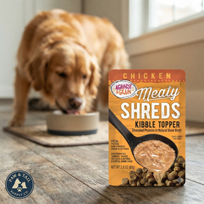 Against the Grain Chicken Meaty Shreds Dog Food Topper 2.8 oz 6-Pack