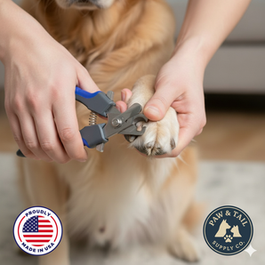 Professional Dog Nail Trimmer Grooming Stainless Steel Blade Non-Slip Grip Guard