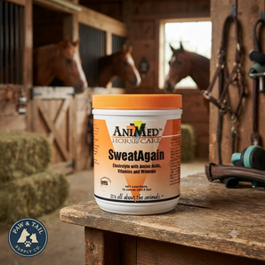 AniMed SweatAgain Horse Electrolyte Supplement Powder 16 oz.