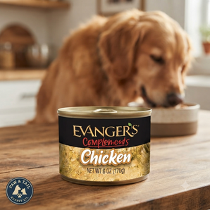Evanger's Complements Grain Free Chicken Dog & Cat Food Topper 6 oz.