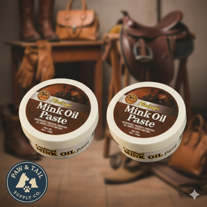 Fiebing's Mink Oil Paste 6 oz. Leather Conditioner Softens Preserves Waterproofs 2PCK