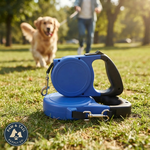 Warren Pet 26 ft Retractable Dog Leash Medium/Large Dogs Up to 60lb 2-Pack