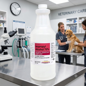 Phoenix Pharmaceutical Isopropyl Alcohol 70% Veterinary Antiseptic 32 oz.