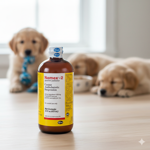 Nemex II Wormer 16 oz. Roundworm & Hookworm Treatment for Dogs & Puppies