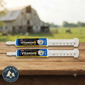 Durvet Vitamin B Complex Oral Gel for Goats Sheep & Calves 30mL 2-Pack