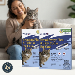 Zodiac Breakaway Flea & Tick Collar for Cats Up to 7 Months Protection 2-Pack
