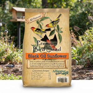 Alligator Brand Premium Black Oil Sunflower Bird Seed 5 lb.